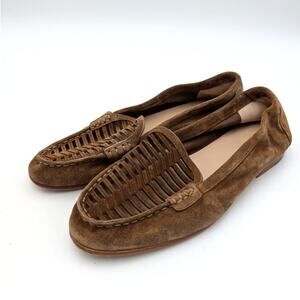 Veronica Beard Cutout Loafer Shoes Round Toe Women's Hazelwood Size US8M EU38